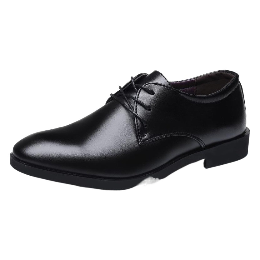 Primavera y verano nuevos zapatos de cuero para hombres británicos negocios moda coreana formal zapatos casuales zapatos de hombre con cordones entrega de una pieza