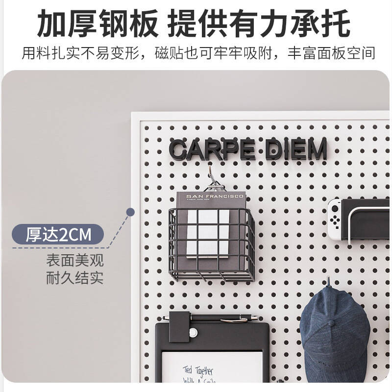 丸穴パネル壁棚棚ステンレス鋼ディスプレイ収納ジュエリーハードウェアツールユニバーサル吊り板壁