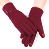 Demi-season keep warm street gloves, warm roly-poly doll, new collection