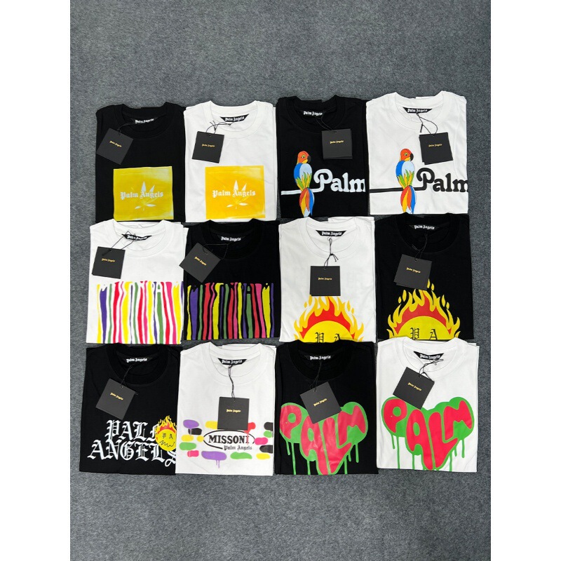 Palm Palm Angel Beheaded Bear T-Shirt Men's and Women's Angels Loose Short Sleeve Couple Wear Pa Top Butterfly Print Palm Palm Angel Beheaded Bear T-Shirt Men's and Women's Angels Loose Short Sleeve Couple Wear Pa Top Butterfly Print