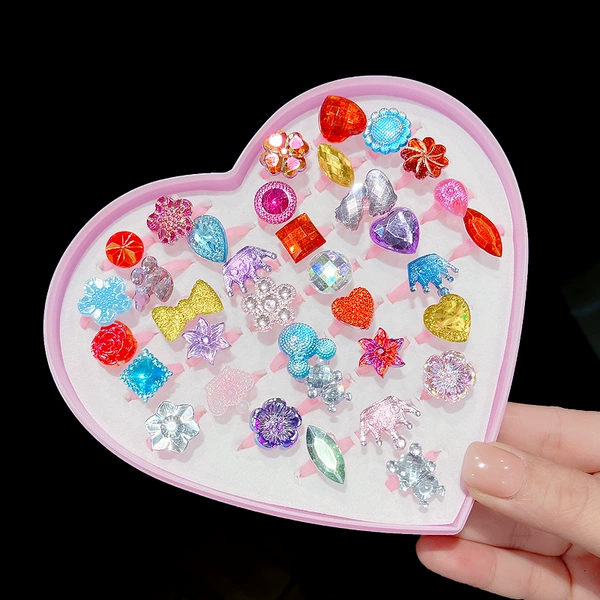 Big ring, with gem, 36 pieces