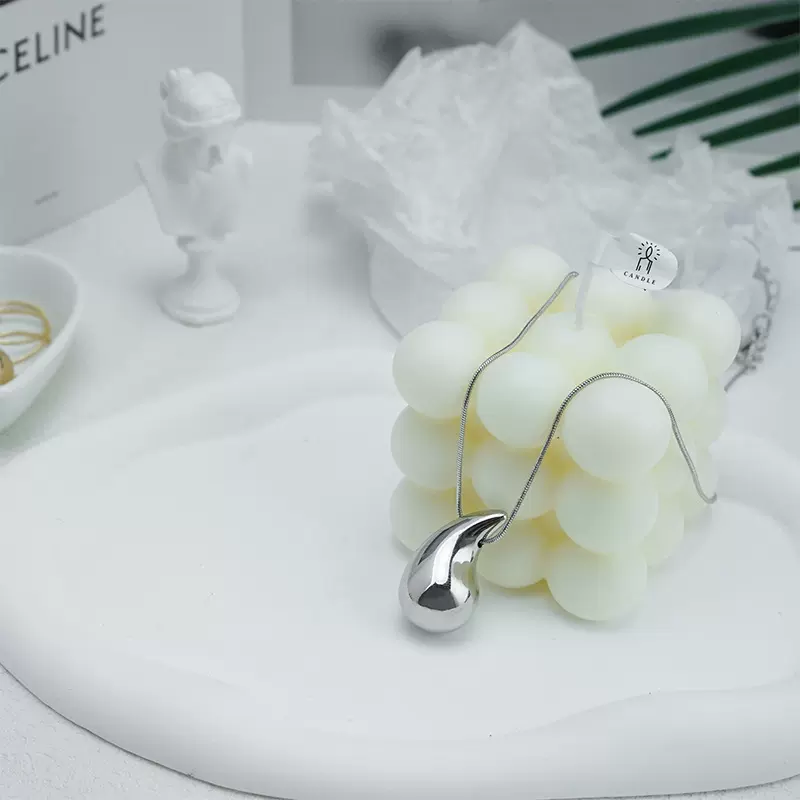 跨境欧美气质优雅时尚简约新款设计小众轻奢潮流休闲个性水滴项链