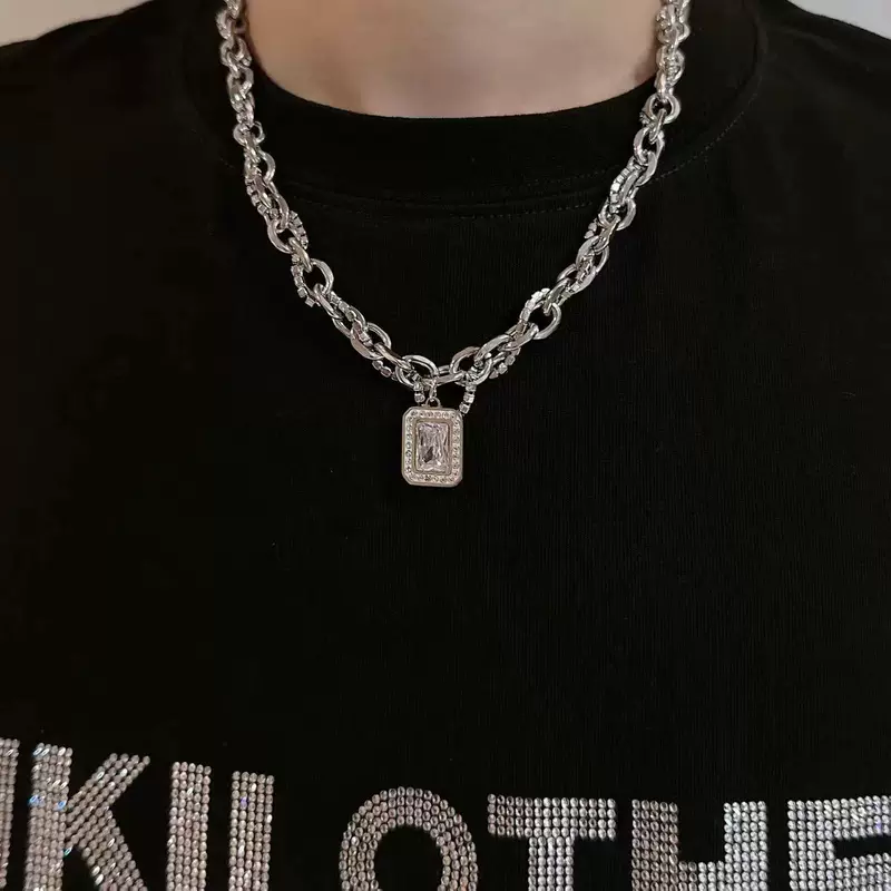 Подвеска, свитер, универсальная цепь для ключа bag в стиле хип-хоп, свитшот, аксессуар, с камнем, стиль высокого качества, для любимого