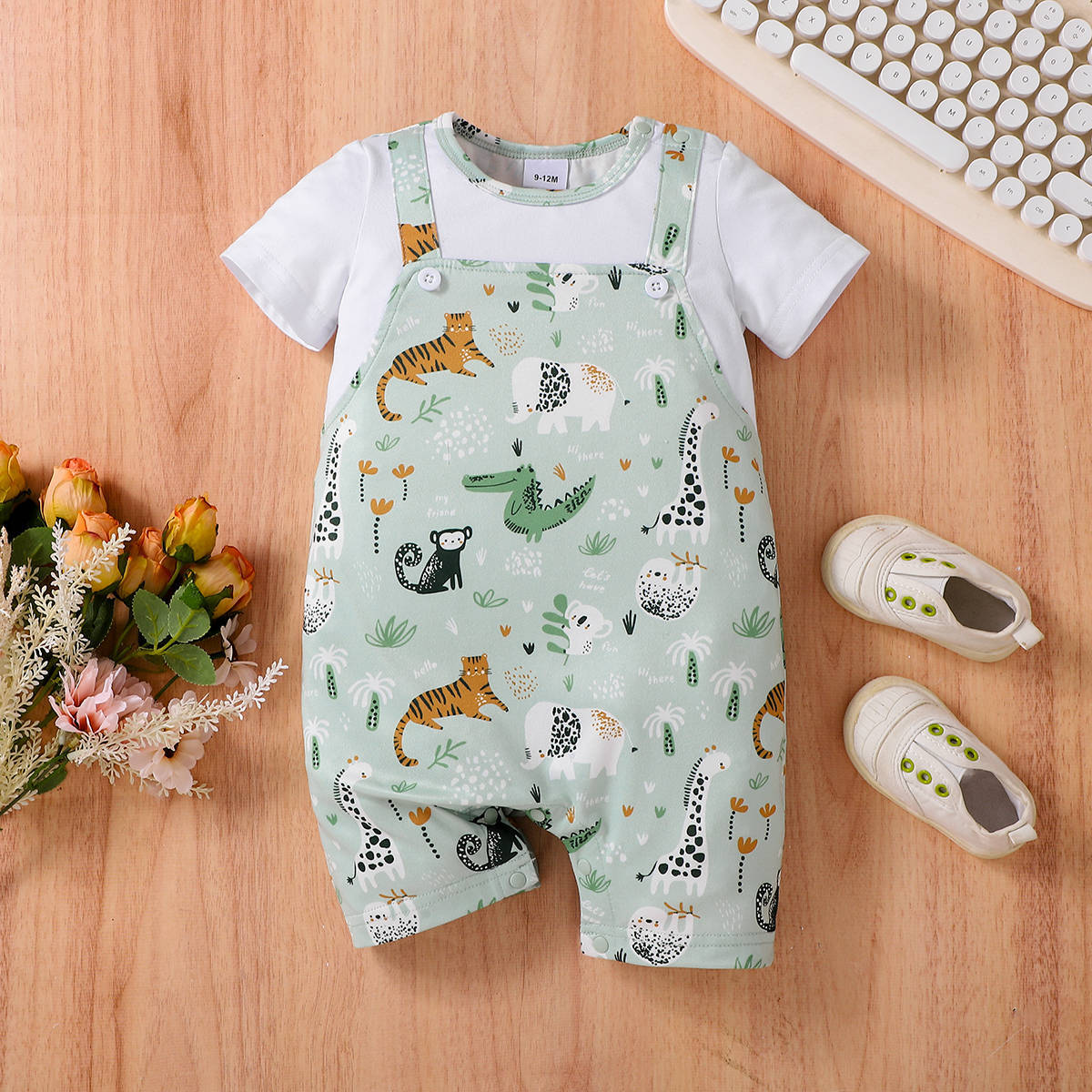 Boys Fashion Summer Short Sleeve Rompers