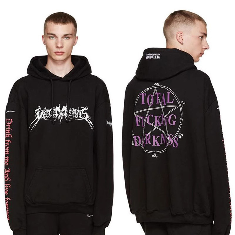 European and American men's American fashion brand Huang Zitao with magic array printed fleece-lined hoodie hoodie hoodie