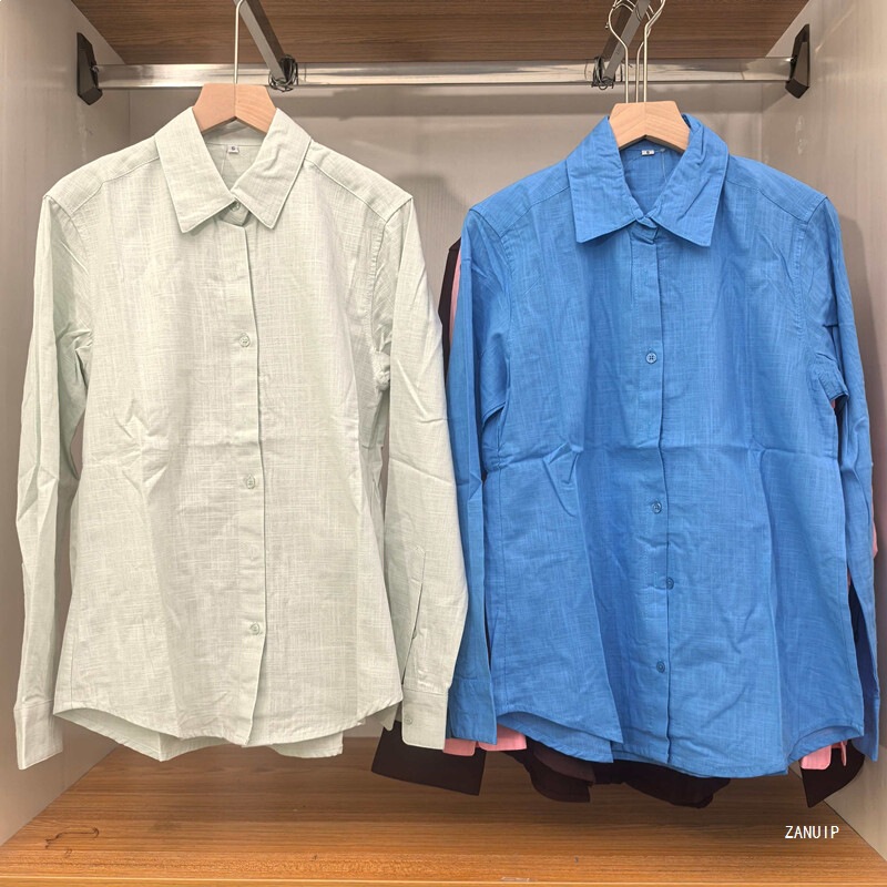 Japanese-Style Women's Clothing 26 Spring New French Linen Shirt Casual Long-Sleeve Shirt Top Air Conditioning Shirt Thin Jacket 483868