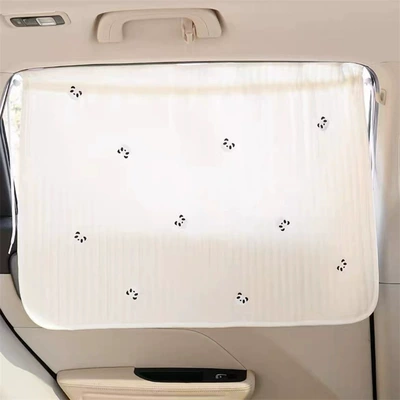 Sunshade, Heat Insulation Sunshade, Car curtains - quilted-covered-embroidered-curtain-panda