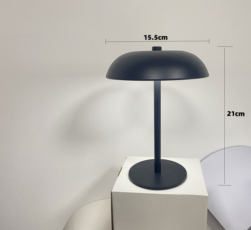 Lámpara nocturna recargable con diseño de hongo y control táctil