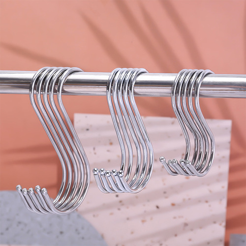 s hook stainless steel s type s hook s hook curved hook curtain set metal bold kitchen large small iron hook