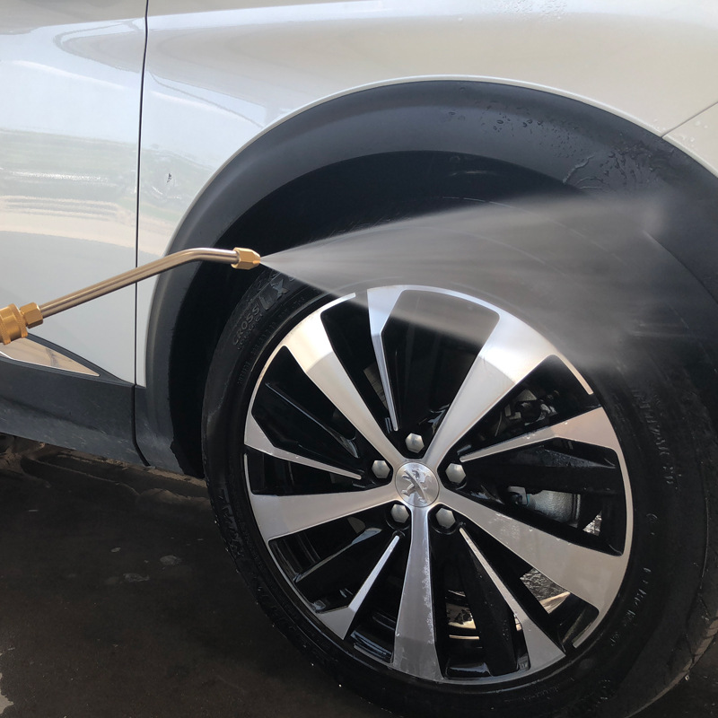 Fábrica al por mayor lavadora de automóviles de alta presión pistola de agua varilla curva extendida boquilla en forma de abanico 25/90 grados en forma de U limpieza accesorios de ángulo muerto image 5