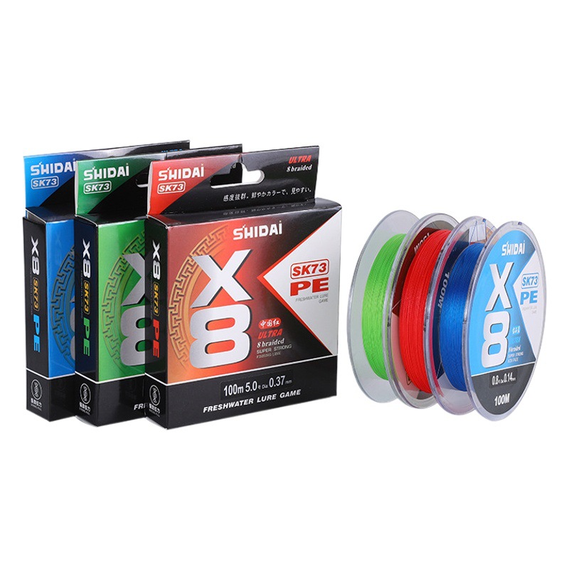 Línea de Pesca Dyneema de 8 Hilos, 100 Metros, Original en Existencia, Ultra Suave, de Largo Alcance, Línea Principal Especializada para Pesca Asiática