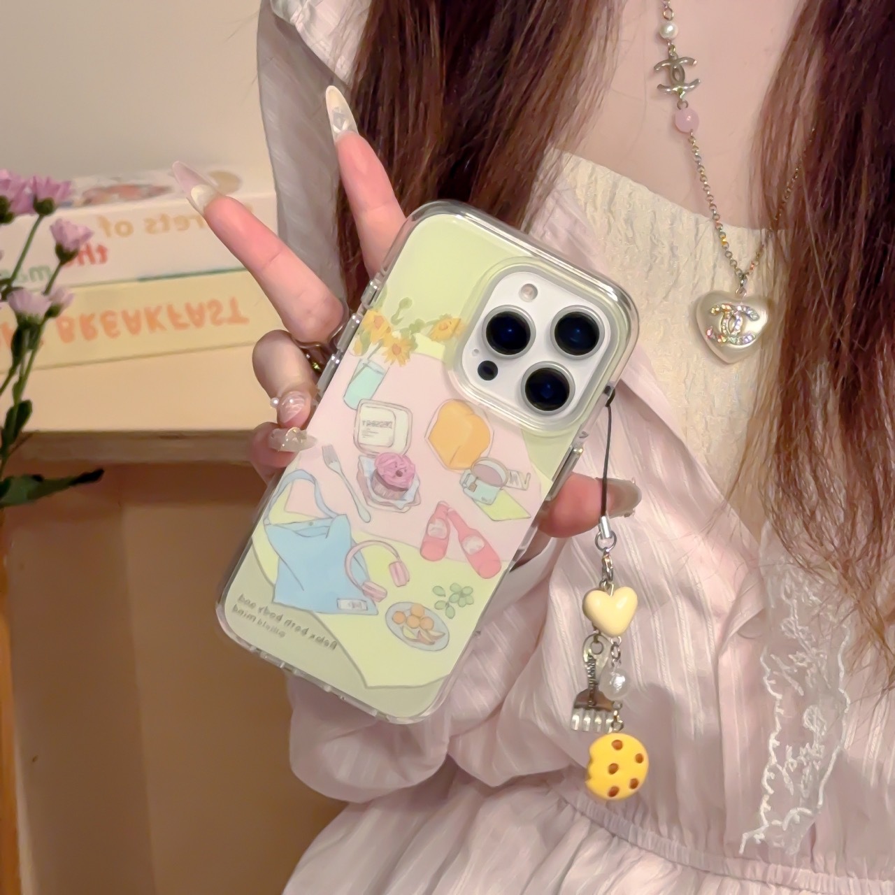 Postre de picnic de verano coreano para Apple 16ProMax funda para teléfono móvil 15Pro New 14/13P Girls 15Pro