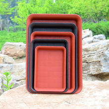 花盆托盘长方形园艺花托树脂托盘接水托盘盆景托盘塑料 厂家批发