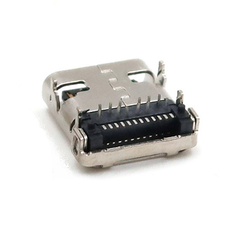 TYPE-C24P メス 90 度 4 ピン フロント プラグ バック ステッカー L8.65/9.87/10.0 typec メス コネクタ|undefined