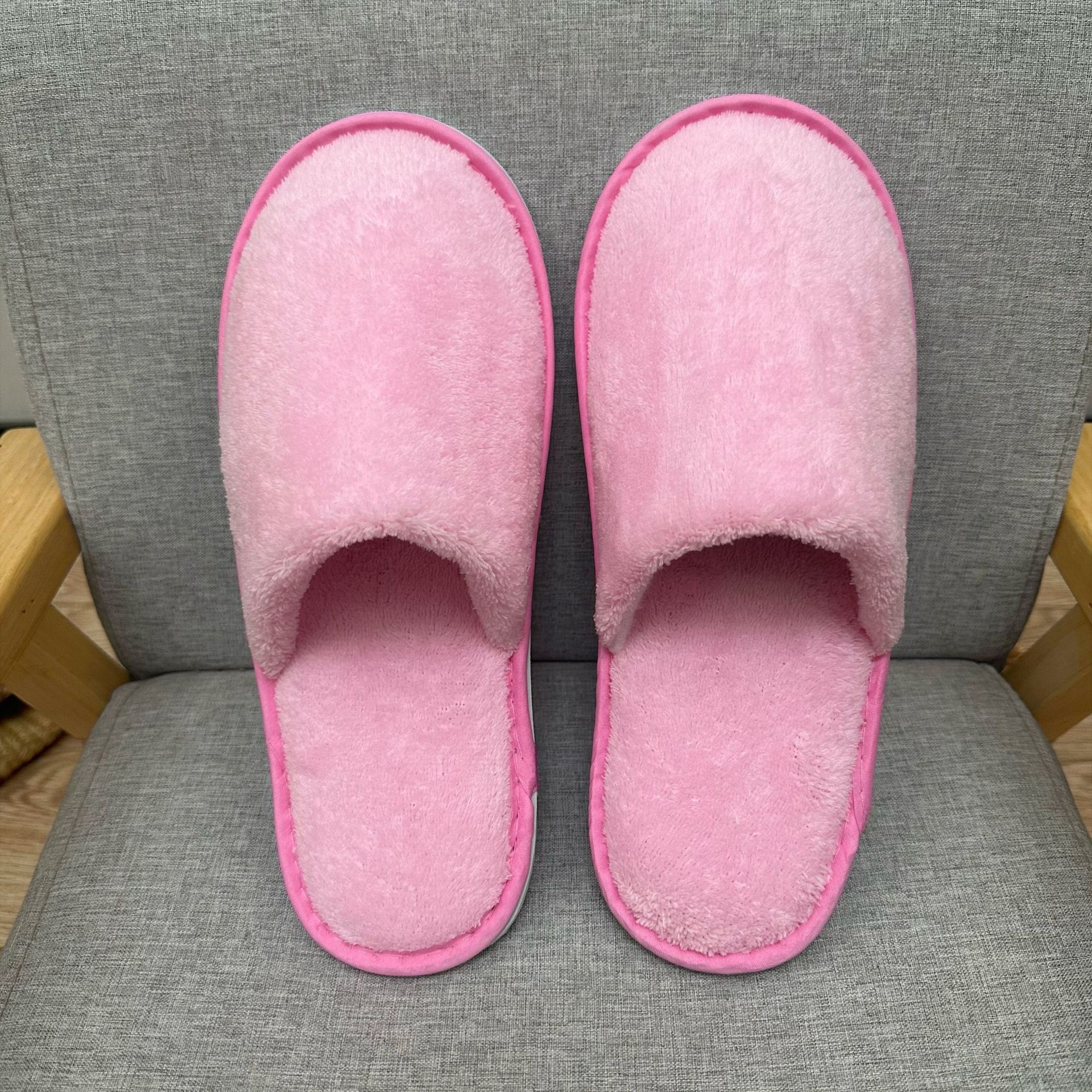 Encrypted pink coral velvet with base