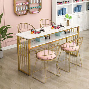 Nail Table Single Simple Manicure Table Internet Celebrity Double Manicure Table and Chair Set Economical Nail Salon Table
