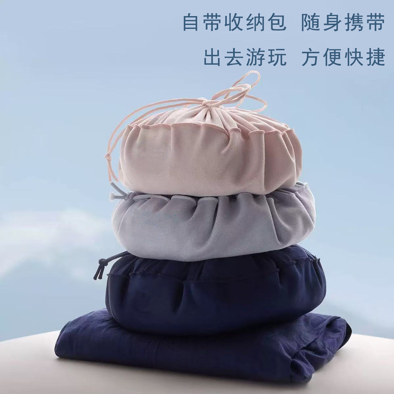 YA Duo's same style deep sleep pajamas and shorts for summer, with chest pads, can be worn outside, foldable, short-sleeved shorts set for women, new model