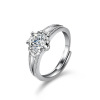 Elite wedding ring for beloved, classic jewelry, one carat, wholesale