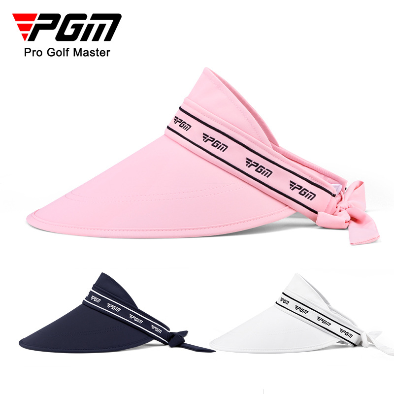 Mũ chống nắng nữ PGM vành rộng 15,8 cm buộc nơ — MZ047-màu xanh nước biển, MZ047-màu trắng, MZ047-màu hồng