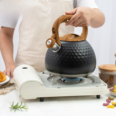 Amazon Black Hammer Texture Sound Water Kettle Cross-border Kitchen Gadgets Alarm Water Kettle Combustion Appliance Universal 2.8L Noisy Kettle