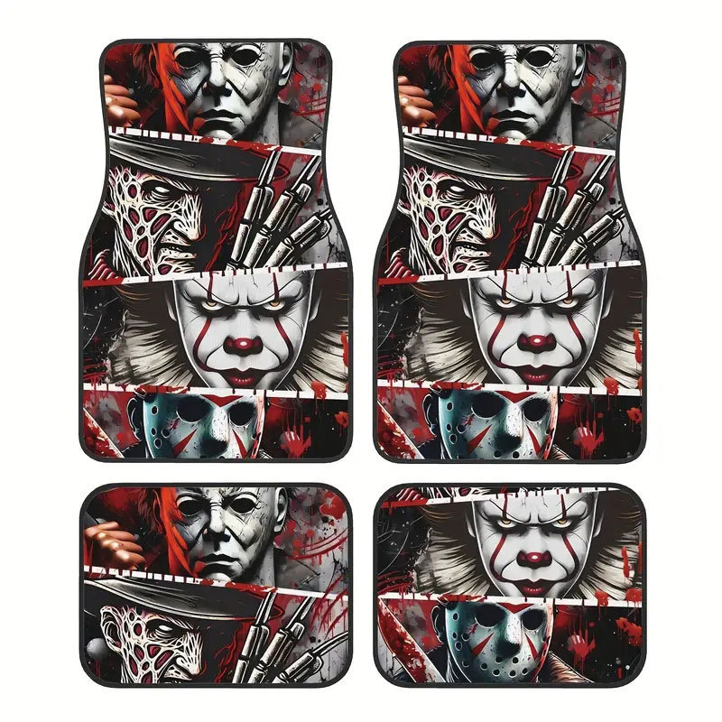 Cross-Border Temu Car Floor Mats, Stain-Resistant and Easy to Care For, Four-Piece Set of Non-Slip Mats, Retro Nordic Style Soft Diatom Mud Floor Mats