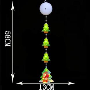 Christmas Suction Cup Battery Box Curtain Light Leather Wire Light Window Bedroom Party Christmas Decoration Atmosphere Light