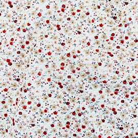 全棉府绸田园碎花印花包包里布童装衬衫头巾 40S纯棉活性数码印花