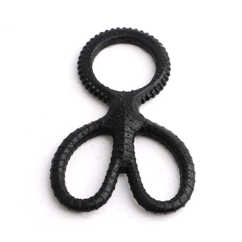 Silicone Penis Delay Ring — Sperm Locking Dual-Ring, Stretchy Comfort Fit