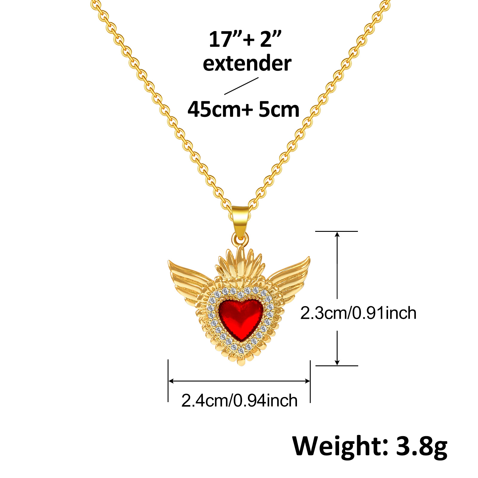 8g Weight Copper Pendant Material Zircon Inlay Material Pendant Necklace Classification Copper Chain Material 1 Piece Quantity Holiday, Daily Occasion Copper Material Heart Shape Pattern Women's Gender Inlay Design Retro Style Copper Retro Inlay Heart Shape Zircon Pendant Necklace 7