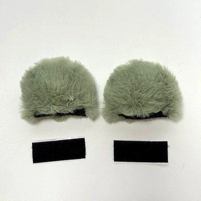 Doll Accessories Gifts, Motosiklet dəbilqələri - three-dimensional-bear-green