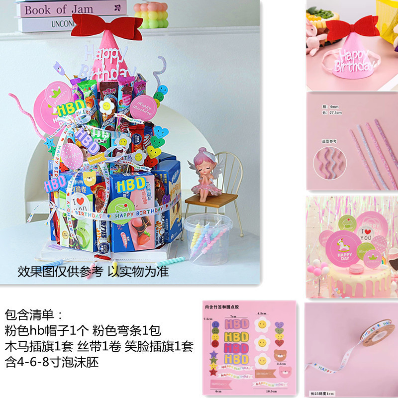 スナックケーキ diy 材料装飾泡胚モデル小紅書同じスタイル子供のクリエイティブプラグインカード装飾|undefined