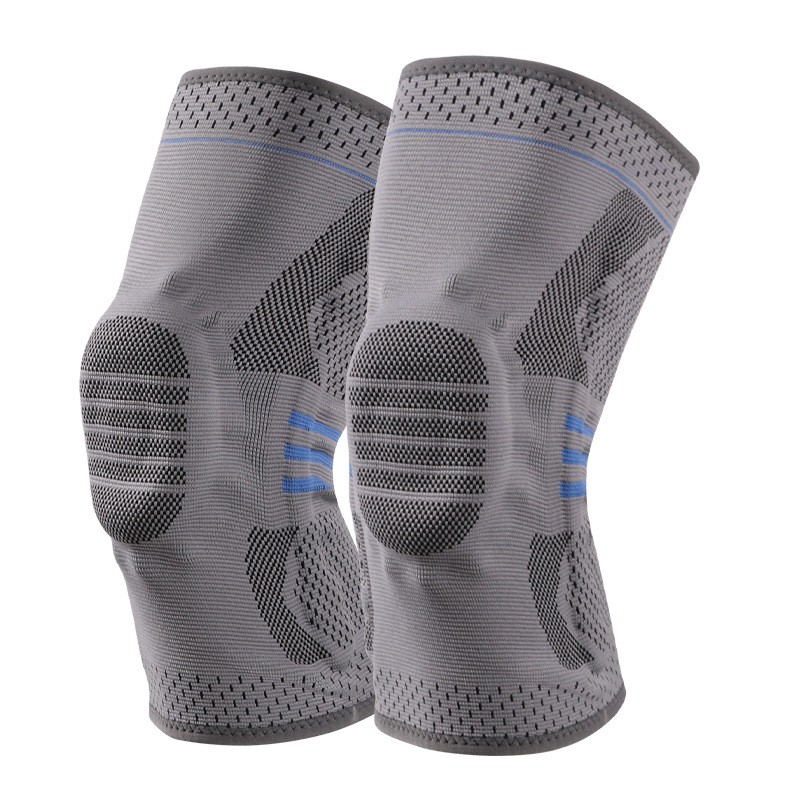 Unisex deportes rodilla pad silicona primavera soporte tira protección rodilla