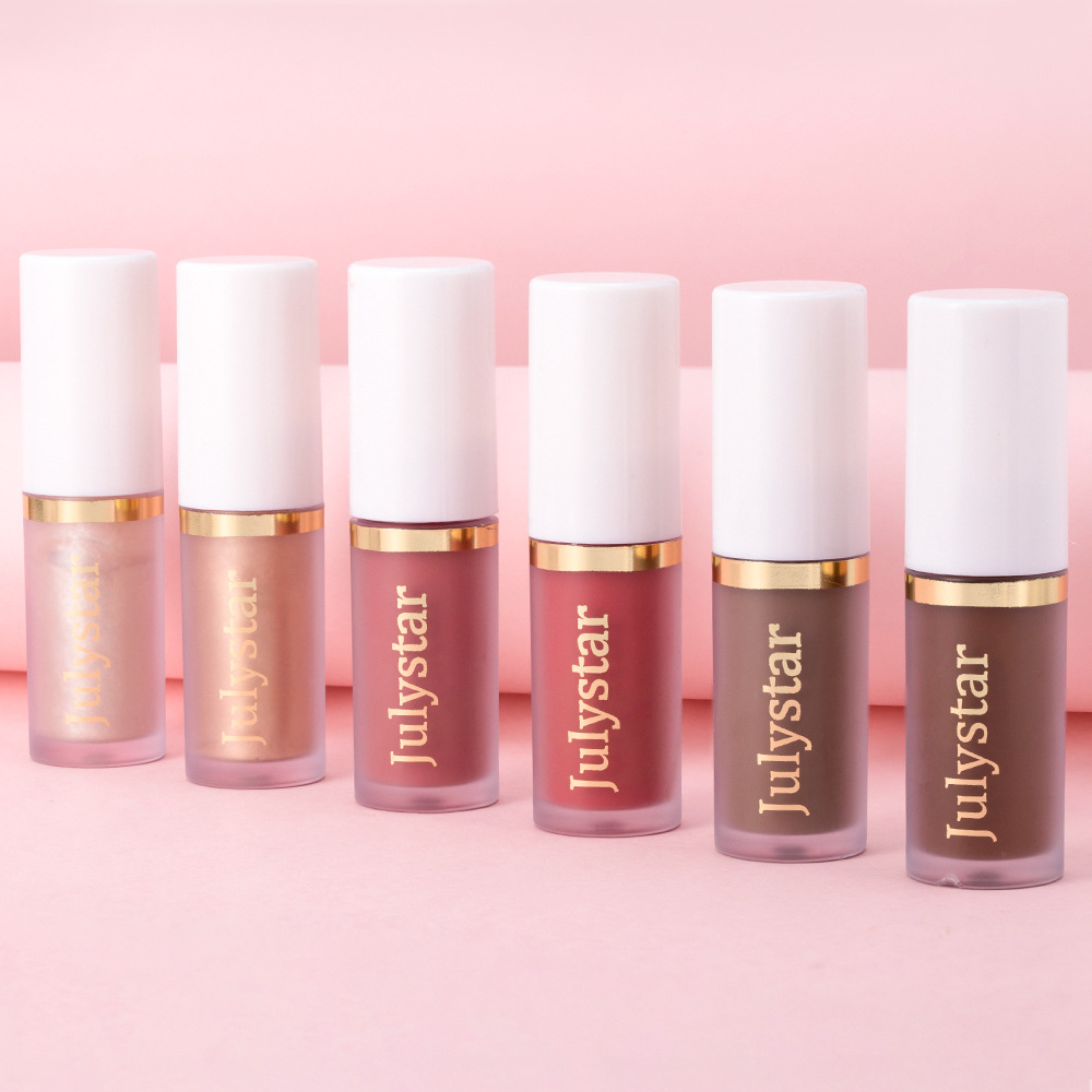 Julystar Facial Brightening High-Gloss Contouring Liquid, Lip Pearl Single Portable Moisturizing Blush Blush Wholesale undefined
