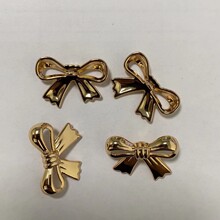 供应金属蝴蝶结手缝扣 大衣风衣西装外套纽扣 开衫高脚锌合金扣子