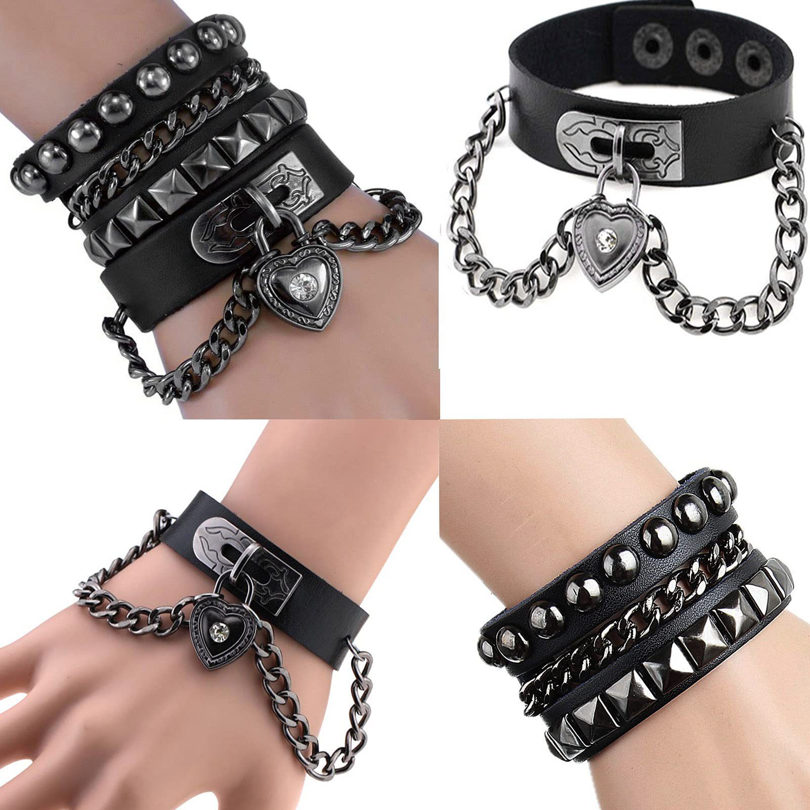 Men's Braided Leather Bracelet Waterproof Hypoallergenic Design_voghion.com