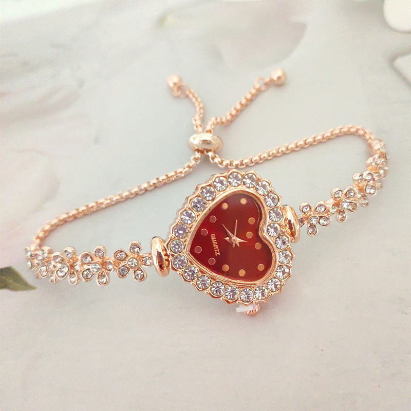 40g Weight Ordinary Glass Mirror Material Alloy Strap Material Watch Classification Pointer Display Type Buckle Buckle Style Heart-Shaped Dial Shape Holiday, Banquet, Selfie Occasion Quartz Movement Heart Shape Pattern Women's Gender Elegant, Lady Style Elegant Lady Heart Shape Buckle Quartz Watch Women's Watches 10