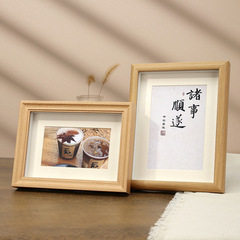 Mid-air three-dimensional photo frame, 678-inch photo album empty frame, high-end wooden creative calligraphy display piece manufacturer