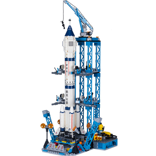 Compatible with Lego Space Shuttle Rocket Carrier Birthday Gift Boys Assembled Building Blocks Children's Educational Toys Wholesale