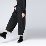 裤子女2025秋季新款大码女装立体灯笼阔腿裤显瘦休闲裤女1880