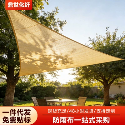 One-Piece Dropshipping Hot-Selling Sunshade Sail Hdpe Breathable Sunshade Sail for Courtyard Outdoor Sunshade Net Sun Protection Net Triangular Sail