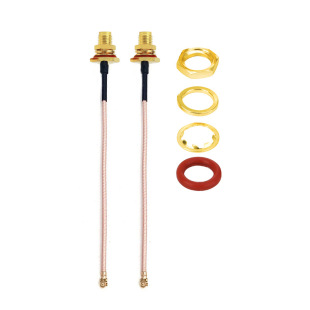 Wholesale Rf Coaxial Cable Sma-Ky Female 13 Tooth Waterproof Split to Ipex Rg178 Antenna Cable
