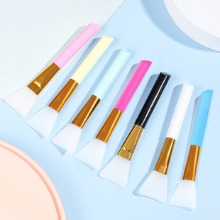 Facial Mask Brush Soft Head Silicone Beauty Salon Mud Mask Brush Smear Face DIY Spa Application Mask Silicone Brush