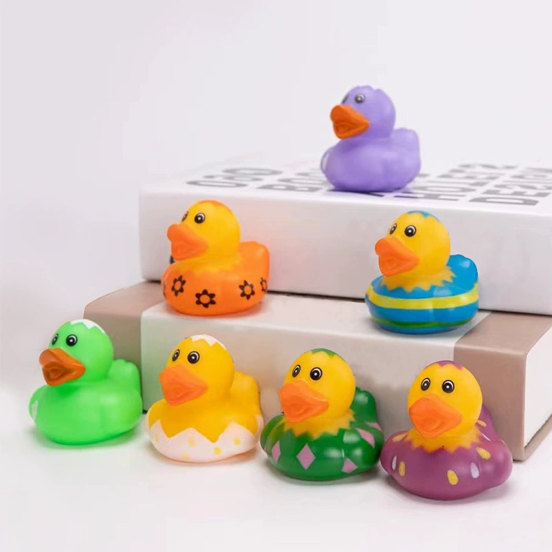 Amazon Горячая продажа эмалированная желтая утка Пасхальная утка эмалированная утка безопасная нетоксичная сжатая звуковая игрушка-головоломка