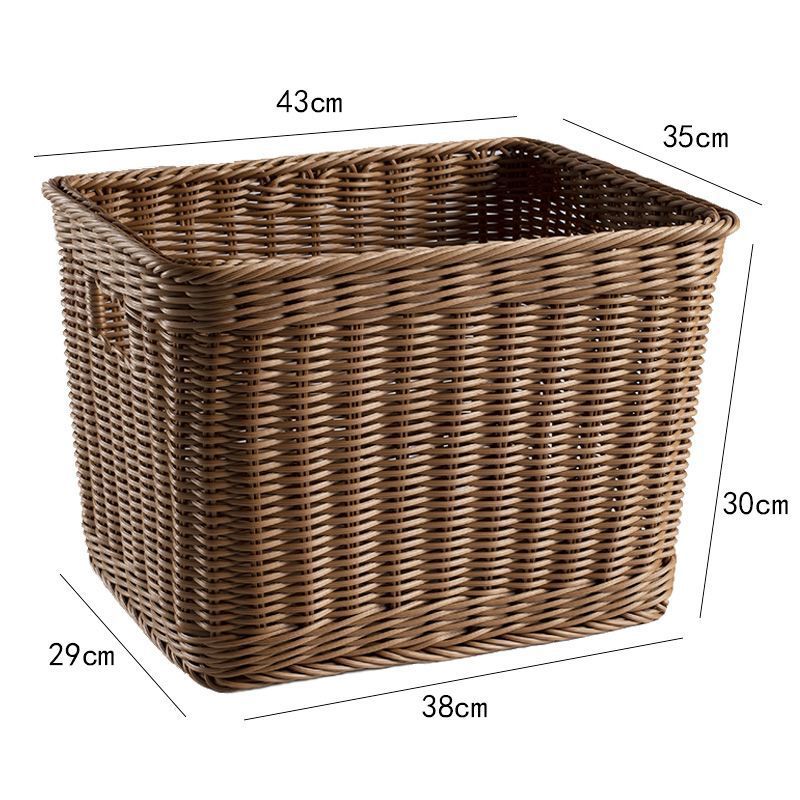 Cesta de almacenamiento de ropa sucia imitación de tela de caña hoteles residenciales toallas de baño cesta de lavandería ropa de lavandería cesta de ropa sucia