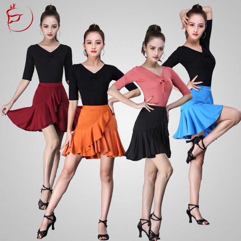 Vesta de baile latino, falda de busto para mujeres, nueva chaqueta de baile, práctica de danza profesional, fábrica de servicios comerciales