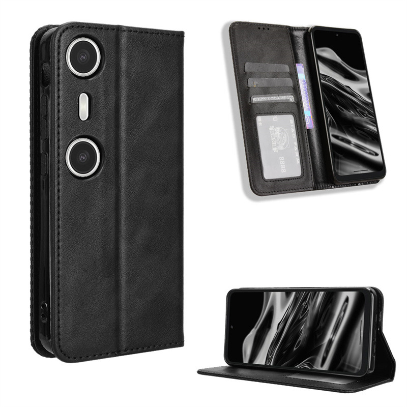 Retro Magnetic Wallet Flip Case For Xreal Beam Pro Protective_voghion.com