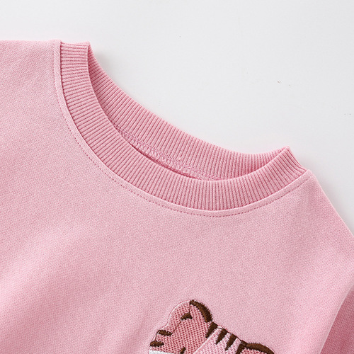 Malwee girls suit autumn new European and American children's casual round neck fashionable children's two-piece set