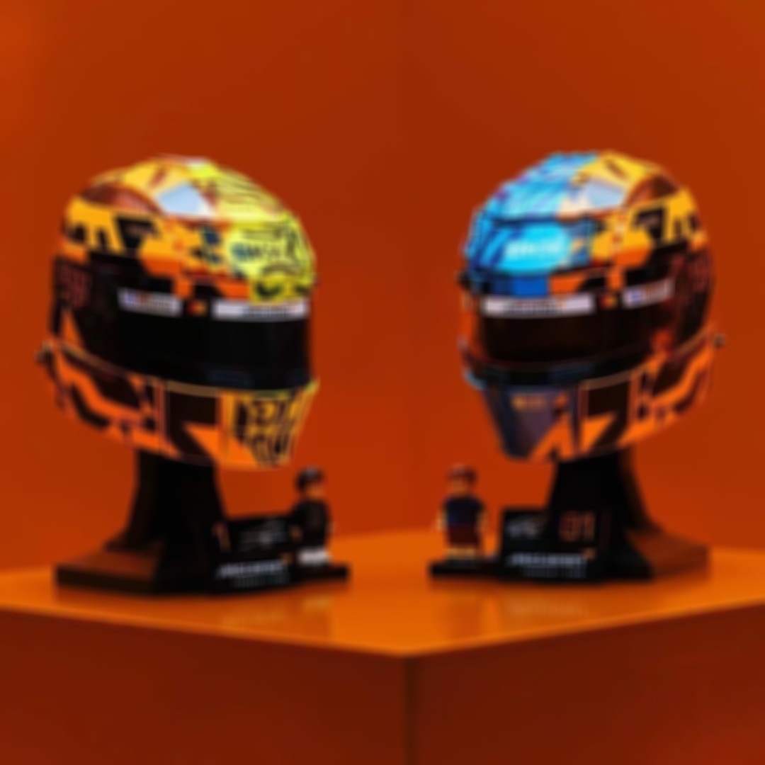 Compatible with the Lego Editions Series 43017 Mclaren Oscar Piastri Helmet Set