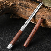 家用户外多功能削皮刀复古木纹手柄刀具便携水果刀精致锋割肉小刀