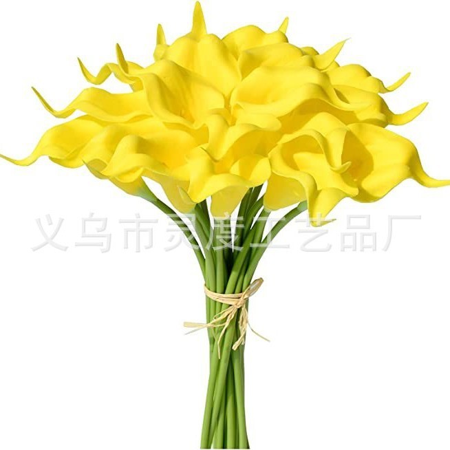 跨境仿真花束迷你PU 马蹄莲婚庆家居装饰花摆件摄影道具假花批发|undefined